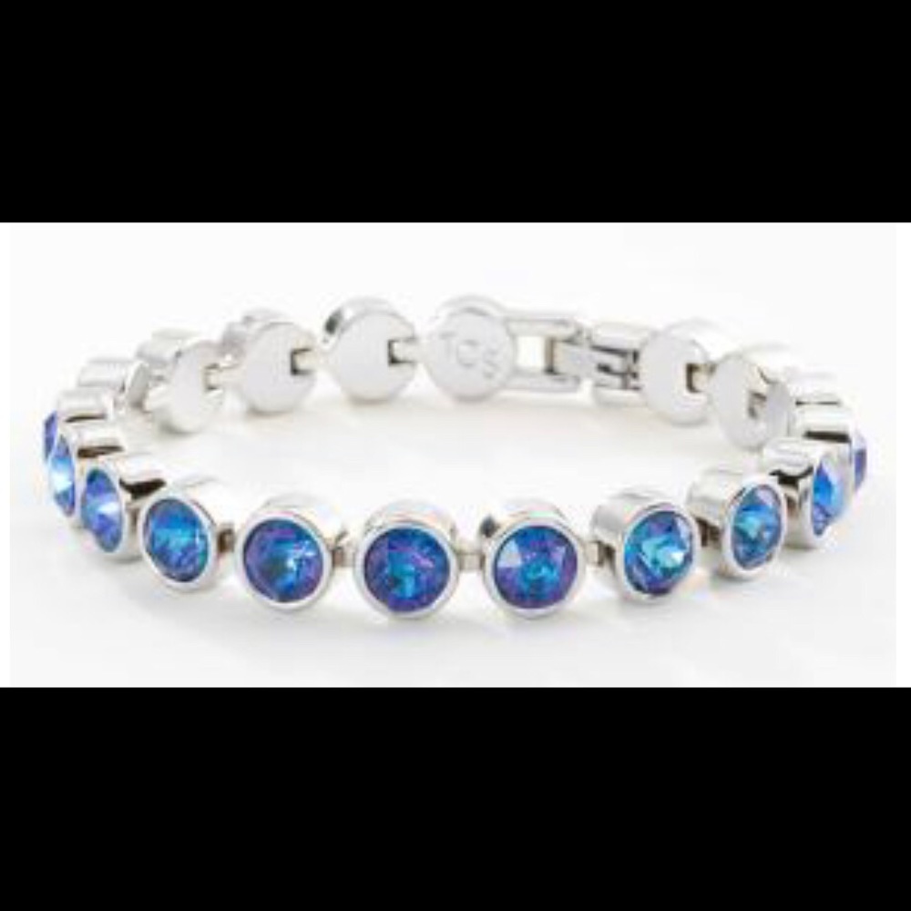 Touchstone Crystal Swarovski ice bracelet Royal Blue Delite BNIB tennis bracelet